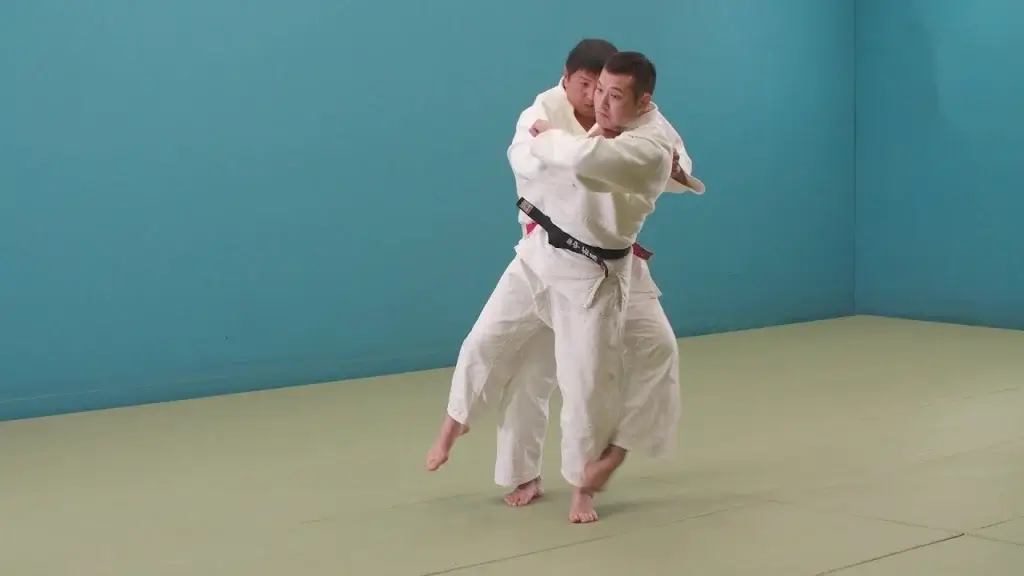 Judoka zeigt Harai-goshi-gaeshi.