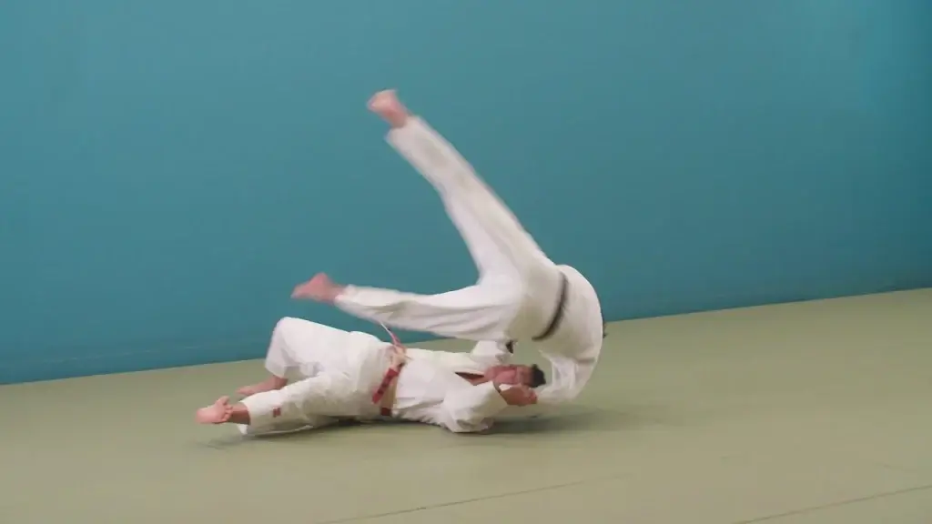 Uki-waza Wurf in Aktion.