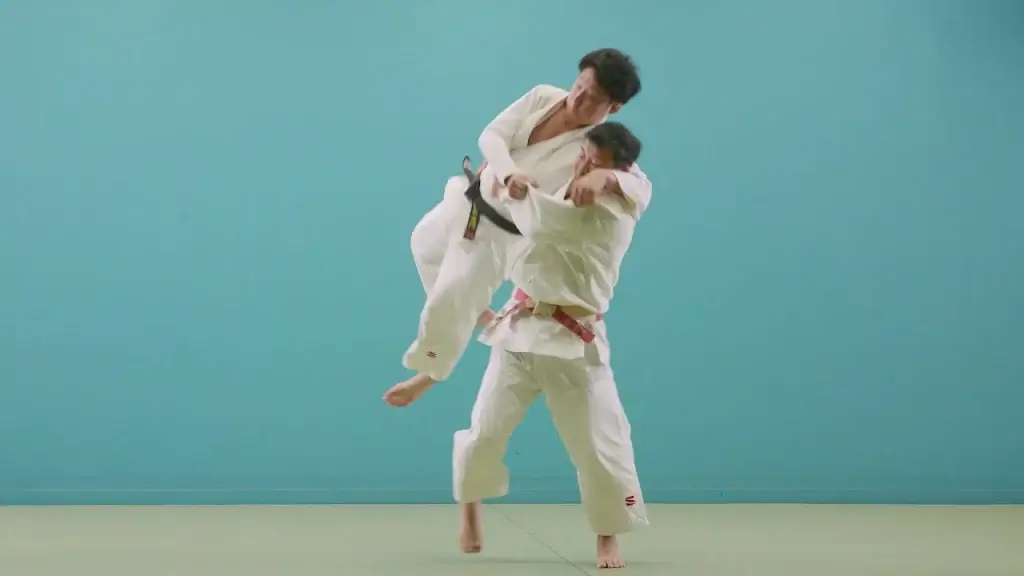 Utsuri-goshi Wurf in perfekter Ausführung.